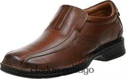 Clarks escalón escalade hombre cuero marrón clarks cuero marrón ZHDD042431 hombres cuero marrón