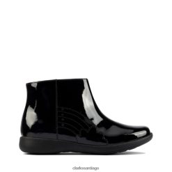 Clarks etch g low kid charol negro charol negro clarks ZHDD045759 niños charol negro