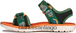 Clarks g ancho verde combi clarks surf tide niño textil sandalias verde combi ZHDD041848 niños g ancho verde combi