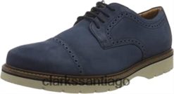 Clarks gorra bayhill para hombre oxford nubuck azul oscuro clarks ZHDD04966 hombres nubuck azul oscuro