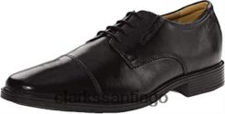 Clarks gorra tilden derbys hombre negro clarks ZHDD041030 hombres cuero negro