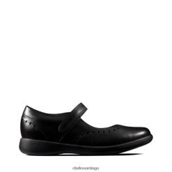 Clarks grabado artesanal niño cuero negro clarks cuero negro ZHDD045839 unisexo cuero negro