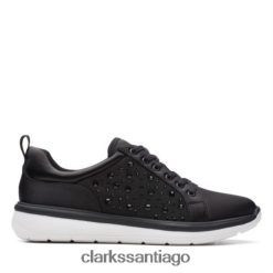 Clarks interés negro clarks ezera ave ZHDD043976 mujer interés negro