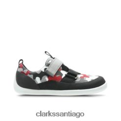 Clarks jugar pioneer jnr g fit clarks camuflaje rojo ZHDD044975 unisexo camuflaje rojo