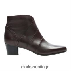 Clarks leola ice clarks burdeos cuero ZHDD044255 unisexo cuero burdeos