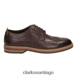 Clarks límite de pitney de castaña clarks ZHDD044497 hombres castaña