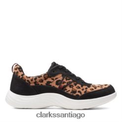 Clarks lulu walk clarks negro/bronceado ZHDD043925 mujer negro/bronceado