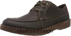 Clarks marrón marrón oscuro lea marrón oscuro lea zapatos derby clarks vargo vibe para hombre ZHDD041307 hombres marrón marrón oscuro pasto marrón oscuro marrón oscuro