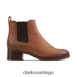Clarks mila top clarks cuero tostado ZHDD044151 unisexo cuero marrón