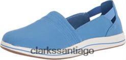 Clarks mocasín brisa para mujer clarks lona azul ZHDD041047 mujer lona azul