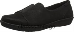Clarks Mocasín clarks ayla band de nobuk sintético negro para mujer ZHDD041816 mujer nubuck sintético negro