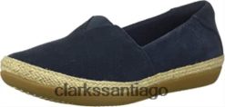 Clarks Mocasín Clarks Danelly Sky de ante azul marino para mujer ZHDD041930 mujer gamuza azul marino