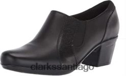Clarks Mocasín clarks emslie chelsea mujer negro piel sintética lagarto ZHDD041290 mujer lagarto sintético de cuero negro
