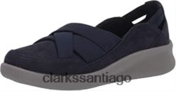 Clarks Mocasín clarks sillian 20 star azul marino sintético ZHDD04840 mujer azul marino sintético