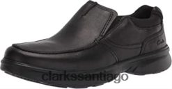 Clarks Mocasines clarks bradley free de cuero negro para hombre ZHDD041626 hombres cuero negro caído