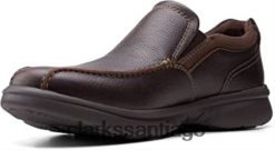 Clarks Mocasines clarks bradley step para hombre de piel caída marrón ZHDD04514 hombres cuero caído marrón