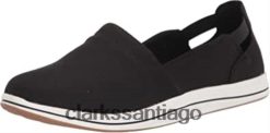 Clarks Mocasines Clarks Breeze de lona negra para mujer ZHDD042075 mujer
