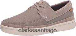 Clarks Mocasines clarks cantal step para hombre lona piedra ZHDD042482 hombres lienzo de piedra