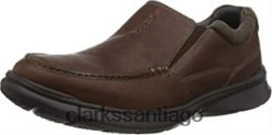 Clarks Mocasines clarks cotrell free de cuero marrón tabaco para hombre ZHDD042057 hombres cuero marrón tabaco