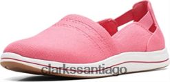 Clarks Mocasines clarks de lona color coral brillante para mujer ZHDD042688 mujer
