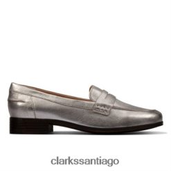 Clarks mocasines clarks hamble plateado metalizado ZHDD044339 mujer plata metalizada