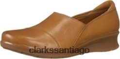Clarks Mocasines clarks Hope Porter de cuero tostado para mujer ZHDD041916 mujer cuero marrón