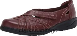Clarks Mocasines clarks mahoga ny de cuero cheyn tulip para mujer ZHDD042833 mujer cuero caoba