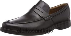 Clarks mocasines clarks un aldric step para hombre negros ZHDD041792 hombres negro