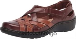 Clarks Mocasines planos clarks cora dream combi de cuero tostado para mujer ZHDD041793 mujer combinación de cuero color canela