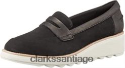 Clarks mocasines sharon ranch para mujer clarks negros ZHDD041902 mujer negro