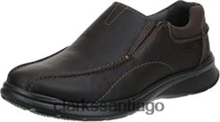 Clarks mocasines sin cordones cotrell step para hombre clarks brown oily ZHDD041183 hombres marrón aceitoso