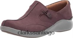 Clarks mocasines unloop 2 walk para mujer nobuk berenjena clarks ZHDD042126 mujer nubuck berenjena