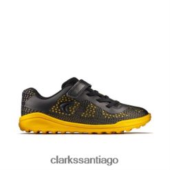 Clarks negro/amarillo bajo premio swift jnr f fit clarks ZHDD044940 unisexo amarillo negro