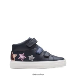 Clarks nova fun cuero azul oscuro niño clarks de cuero azul oscuro ZHDD045732 niños cuero azul oscuro