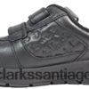Clarks palmer mist niños cuero negro zapatos escolares con tema pokémon para niños clarks negro ZHDD04263 niños negro