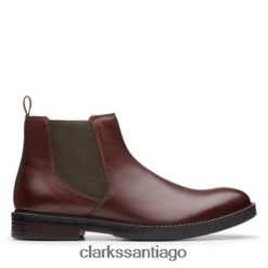 Clarks paulson up clarks caoba ny cuero ZHDD044549 hombres cuero caoba
