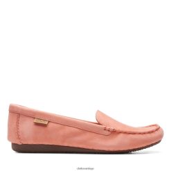 Clarks pecas caminar clarks melocotón gamuza ZHDD043229 mujer ante melocotón