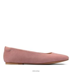 Clarks Rose Clarks puro ballet 2 ZHDD043168 mujer gamuza rosa