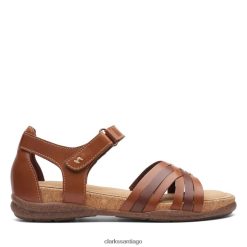 Clarks roseville cove clarks cuero tostado ZHDD043405 mujer cuero marrón