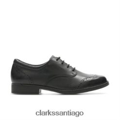 Clarks sami walk jnr g fit clarks cuero negro ZHDD044735 unisexo cuero negro