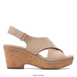Clarks Sand Clarks Giselle Cove ZHDD043259 mujer arena