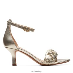 Clarks sandalia amali piel champagne clarks piel champagne ZHDD045252 mujer cuero champán