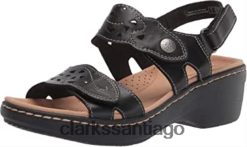Clarks sandalia clarks merliah dove mujer piel negra ZHDD041804 mujer cuero negro