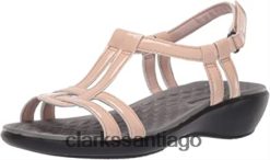 Clarks Sandalia clarks sonar aster de charol sintético rosa polvoriento para mujer ZHDD042793 mujer charol sintético rosa empolvado