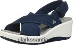 Clarks Sandalia clarks step cali cove de textil azul marino para mujer ZHDD042379 mujer textil azul marino