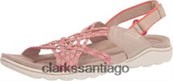 Clarks Sandalia de pescador clarks amanda facilidad combi arena para mujer ZHDD042128 mujer combinación de arena