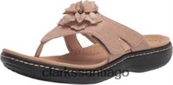Clarks sandalia laurieann gema combi piel sintetica arena clarks ZHDD041652 mujer combi sintética cuero arena
