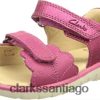 Clarks sandalia niña roam wing t piel rosa clarks ZHDD041476 niños cuero rosa