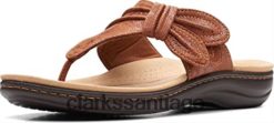 Clarks Sandalia plana laurieann rae de mujer color tostado textil clarks ZHDD042716 mujer