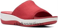 Clarks sandalias clarks arla nora de textil rojo para mujer ZHDD0444 mujer textil rojo